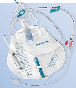 CATETERE IN SILICONE SCANALATO PROFILCATH PRECONNESSO CH18 LUNGHEZZA 40CM + SACCA DI DRENAGGIO DA 2000ML GRADUATA CON TUBO DI SCARICO ELASTICO E CHIUSURA A MORSETTO - Pharmaleader