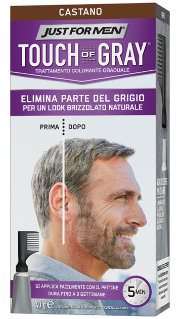 JUST FOR MEN TOUCH OF GRAY CASTANO 40 G - Pharmaleader