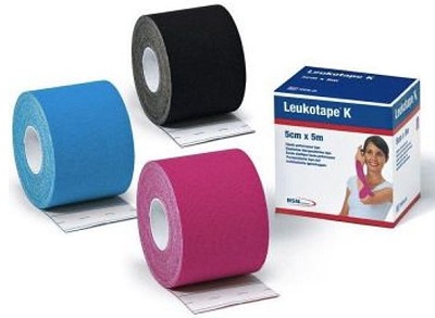 BENDA ADESIVA LEUKOTAPE K PER TAPING FISIOTERAPICO LARGHEZZA 5 CM LUNGHEZZA 5 M COLORE NERO IN ROTOLO - Pharmaleader