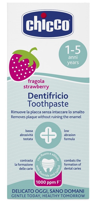 CHICCO DENTIFRICIO FRAGOLA 50 ML 12M+ CON FLUORO - Pharmaleader