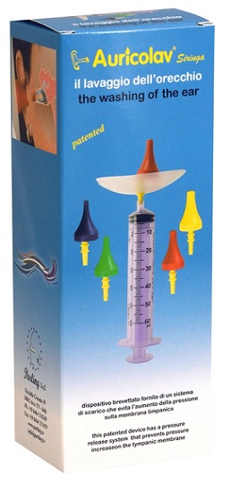 SIRINGA AURICOLAV PER LAVAGGIO AURICOLARE 1 SIRINGA + 4 DISPOSITIVI AURICOLARI - Pharmaleader
