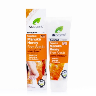 DR ORGANIC MANUKA HONEY FOOT SCRUB 125 ML - Pharmaleader