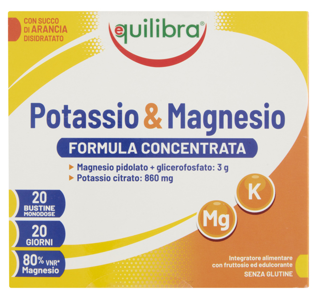 POTASSIO & MAGNESIO FROMULA CONCENTRATA 20 BUSTINE MONODOSE - Pharmaleader