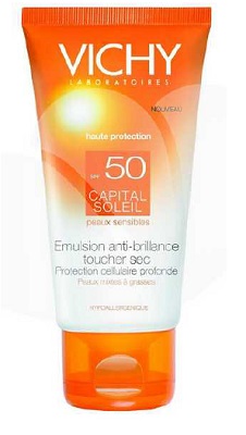 IDEAL SOLEIL VISO DRY TOUCH SPF50 50 ML - Pharmaleader
