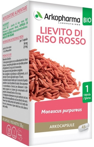 ARKO CAPSULE LIEVITO RISO ROSSO 45 CAPSULE BIO - Pharmaleader