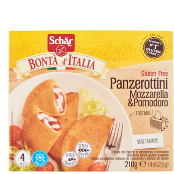 SCHAR SURGELATI PANZEROTTINI MOZZARELLA & POMODORO BONTA' D'ITALIA 4 X 52,5 G - Pharmaleader