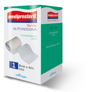 BENDA ADESIVA MEDIPRESTERIL 8X400 CM - Pharmaleader