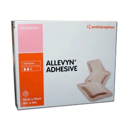 MEDICAZIONE ALLEVYN ADHESIVE 10 CM X 10 CM 10 PEZZI - Pharmaleader