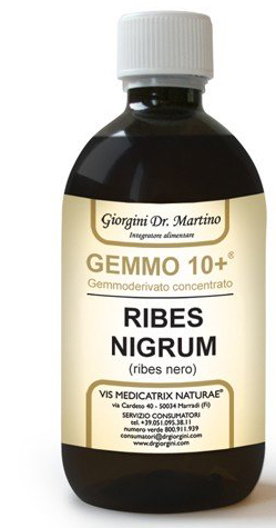 GEMMO 10+ RIBES NERO 500 ML LIQUIDO ANALCOLICO - Pharmaleader