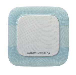 MEDICAZIONE BIATAIN IN SCHIUMA DI POLIURETANO A RILASCIO DI ARGENTO CON BORDO ADESIVO IN SILICONE 12,5X12,5 CM 5 PEZZI - Pharmaleader