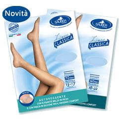 SAUBER CALZA AUTOREGGENTE 70 DENARI MAGLIA MICRORETE NERO 3 LINEA CLASSICA - Pharmaleader