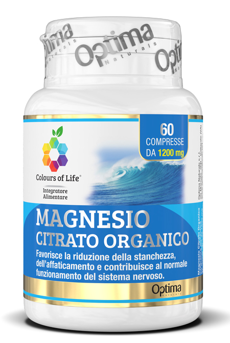 COLOURS OF LIFE MAGNESIO CITRATO ORGANICO 60 COMPRESSE 1200 MG - Pharmaleader