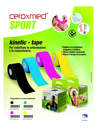 CEROXMED SPORT KINETIC TAPE BLU 1 PEZZO - Pharmaleader