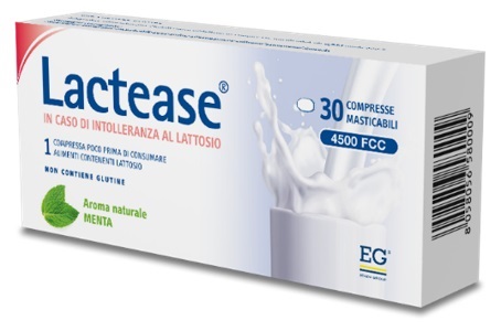 LACTEASE 4500 FCC AROMA MENTA 30 COMPRESSE MASTICABILI - Pharmaleader