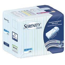 TRAVERSA SALVAMATERASSO PER INCONTINENZA SERENITY CLASSIC ALOE 80X180CM 15 PEZZI FARMABILITY - Pharmaleader