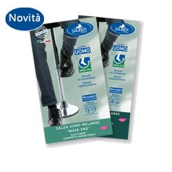 CALZA UOMO MELANGE 140 DENARI TAGLIA MEDIAVERDE INGLESE - Pharmaleader