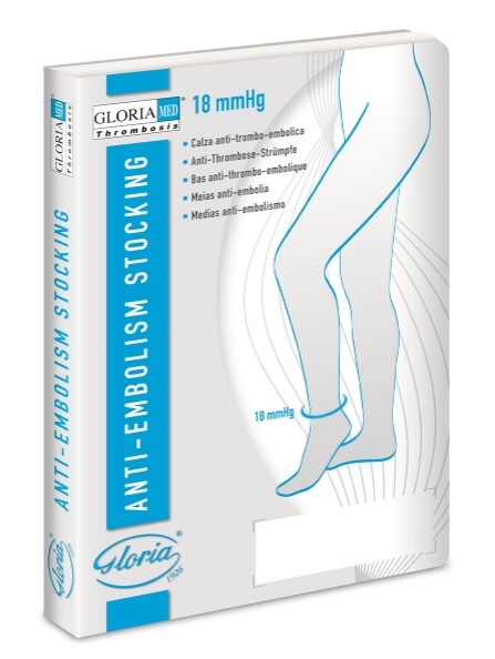 GLORIAMED THROMBOSIS 18 PUNTA CHIUSA CON FORO D'ISPEZIONE TUTTA COSCIA AUTOREGGENTE CORTO MISURA S 1 PAIO - Pharmaleader