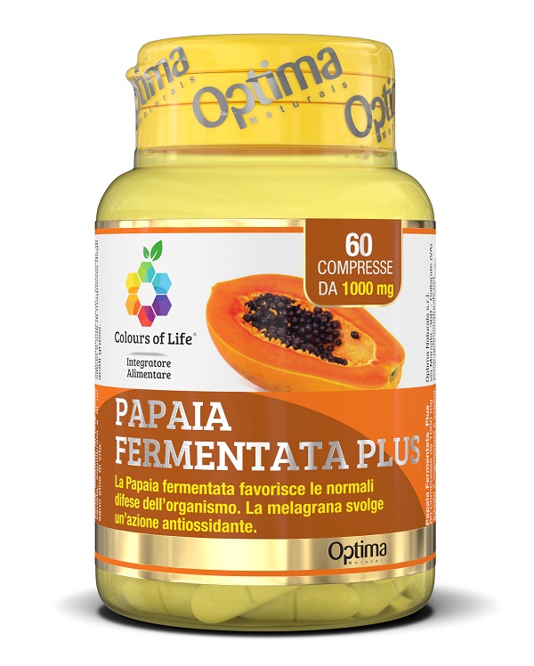 COLOURS OF LIFE FERMENTA PAPAIA PLUS 60 COMPRESSE 1000 MG - Pharmaleader