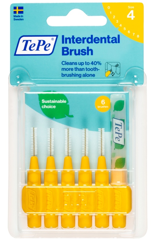 TEPE SCOVOLINO GIALLO 0,7 MM 6 PEZZI - Pharmaleader