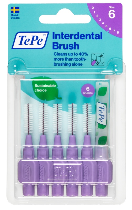 TEPE SCOVOLINO VIOLA 1,1MM 6 PEZZI - Pharmaleader