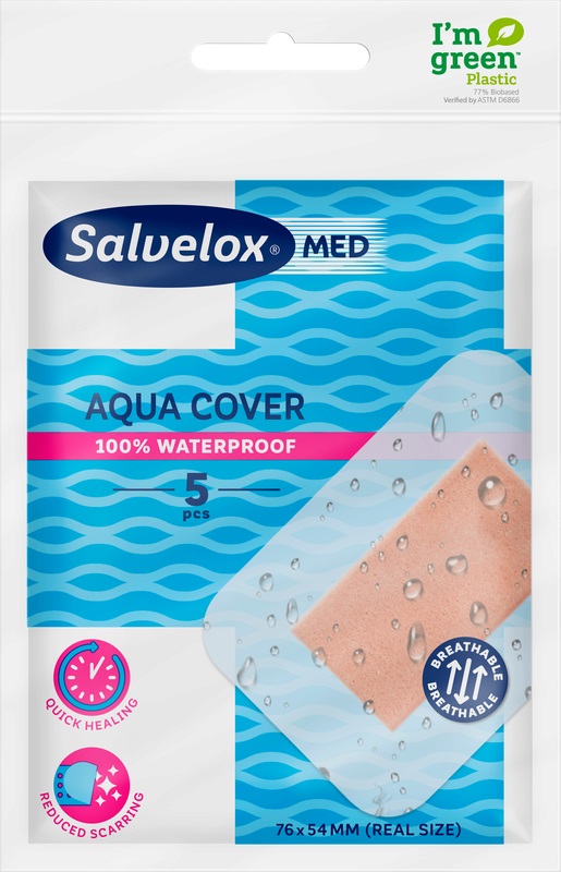CEROTTO SALVELOX MED AQUA COVER 76X54MM 5 PEZZI - Pharmaleader
