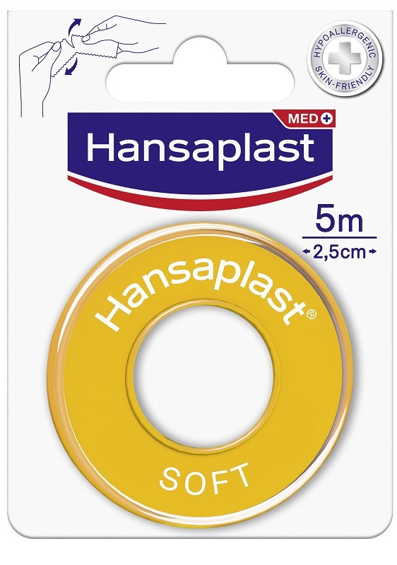 CEROTTO MEDICATO IN ROCCHETTO HANSAPLAST SOFT M5X2,5CM - Pharmaleader