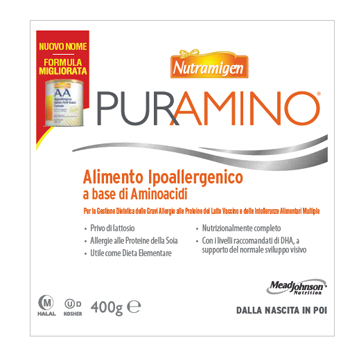 NUTRAMIGEN PURAMINO BARATTOLO 400 G - Pharmaleader