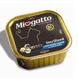 MIOGATTO STERIL PESCE AZZURRO/SALMONE GRAIN FREE 100 G - Pharmaleader