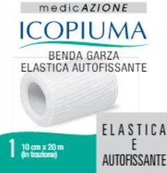 ICOPIUMA BENDA GARZA ELASTICA AUTOFISSANTE CM 10X20 MT - Pharmaleader