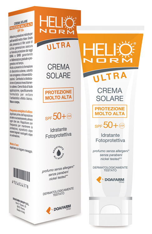 HELIO NORM ULTRA CREMA SOLARE SPF 50+ 100 ML - Pharmaleader