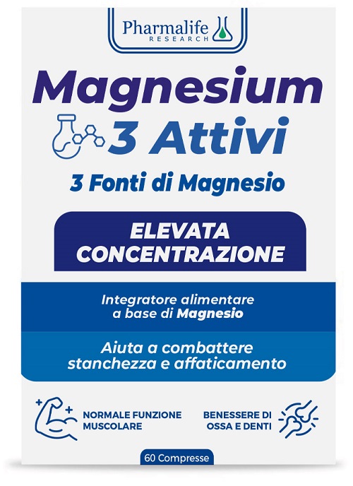 MAGNESIUM 3 ATTIVI 60 COMPRESSE - Pharmaleader