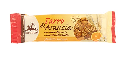 BARRETTA AL FARRO/ARANCIA BIO ALCE NERO 22 G - Pharmaleader
