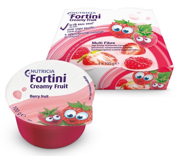 FORTINI CREAMY FRUIT MULTI FIBRE FRUTTI ROSSI 4X100 G - Pharmaleader