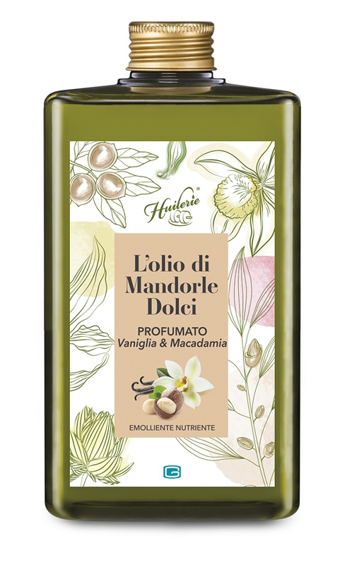HUILERIE L'OLIO DI MANDORLE DOLCI PROFUMATO VANIGLIA & MACADAMIA 300 ML - Pharmaleader
