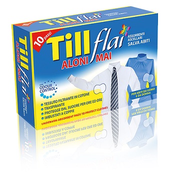 TILL FLAI ASSORBENTI ASCELLARI NUOVO ADESIVO 10 PEZZI - Pharmaleader