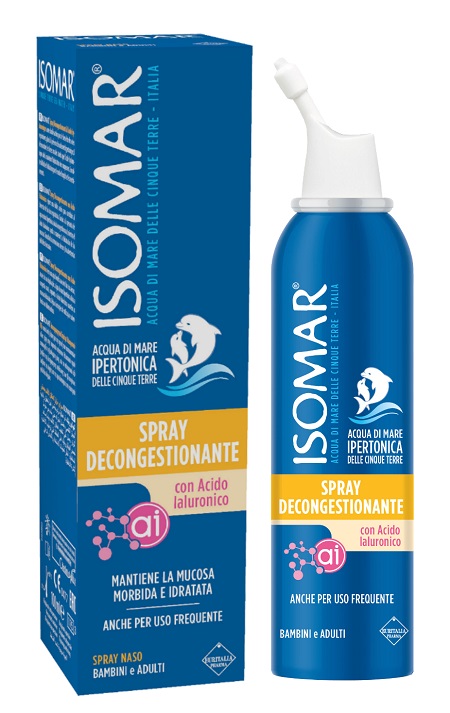 ISOMAR SPRAY DECONGESTIONANTE ACIDO IALURONICO 100 ML - Pharmaleader