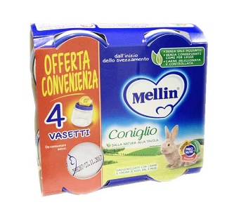 MELLIN OMOGENEIZZATO CONIGLIO 4X80 G - Pharmaleader