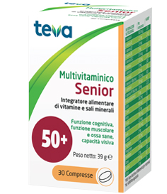MULTIVITAMINICO SENIOR TEVA 30 COMPRESSE 39 G - Pharmaleader
