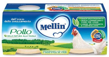 MELLIN OMOGENEIZZATO POLLO 2 X 80 G - Pharmaleader