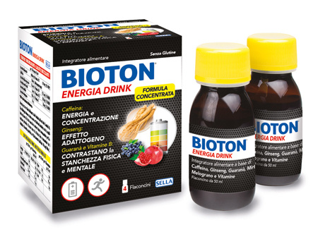 BIOTON ENERGIA DRINK 4 FLACONCINI X 50 ML - Pharmaleader