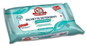 SANO E BELLO SALVIETTE DETERGENTI MUSCHIO BIANCO 50 PEZZI - Pharmaleader