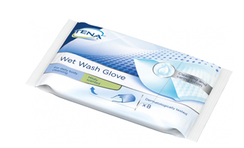 TENA WET WASH GLOVE GUANTO DETERGENTE UMIDIFICATO 8 PEZZI - Pharmaleader