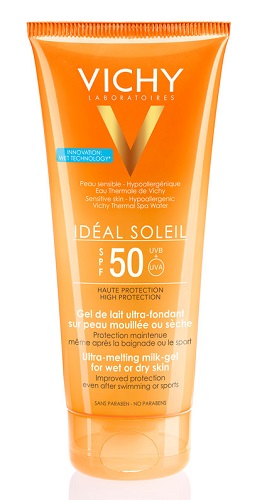 IDEAL SOLEIL GEL WET CORPO SPF50 200 ML - Pharmaleader
