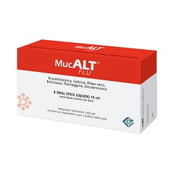 MUCALT FLU 8 ORAL STICK MONODOSE - Pharmaleader
