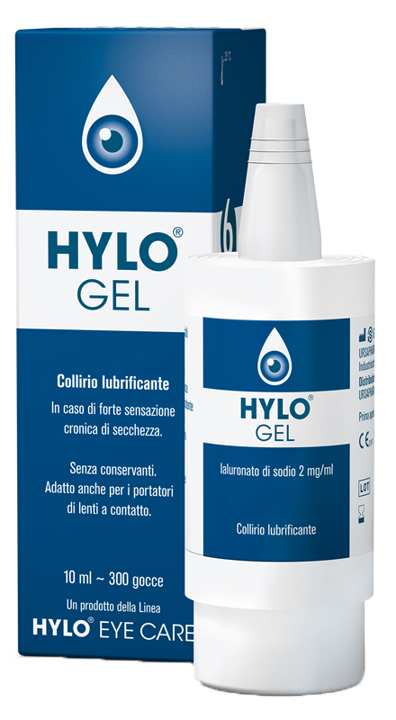 HYLO-GEL COLLIRIO LUBRIFICANTE ACIDO IALURONICO 0,2% 10 ML - Pharmaleader