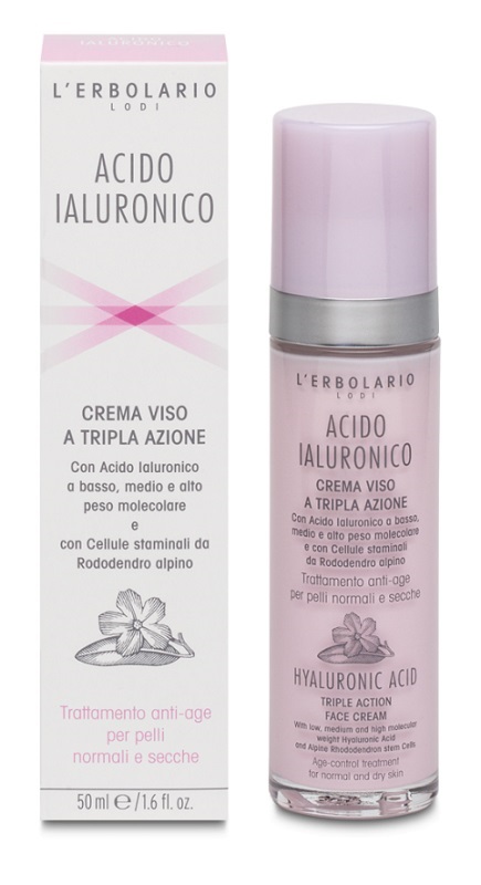 ACIDO IALURONICO CREMA VISO A TRIPLA AZIONE TRATTAMENTO ANTIAGE PELLI NORMALI E SECCHE 50 ML - Pharmaleader