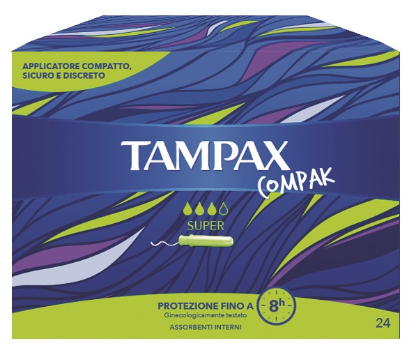 TAMPAX COMPAK SUPER 24 PEZZI - Pharmaleader