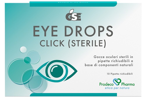 GSE EYE DROPS CLICK GOCCE OCULARI 10 PIPETTE 0,5 ML - Pharmaleader