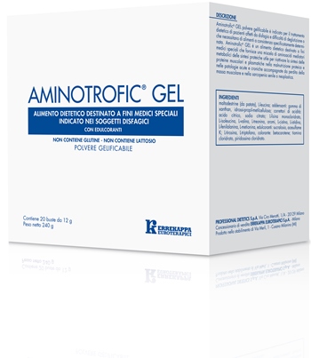 AMINOTROFIC GEL ALIMENTO DIETETICO A FINI MEDICI SPECIALI 20 BUSTINE 12 G - Pharmaleader
