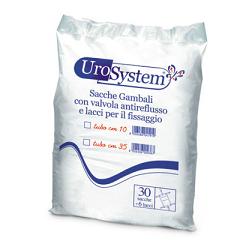 SACCA DI DRENAGGIO DA GAMBA PER INCONTINENZA UROSYSTEM TUBO 35 CM 30 PEZZI - Pharmaleader